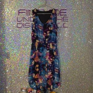 Mossimo watercolor Hi-lo dress